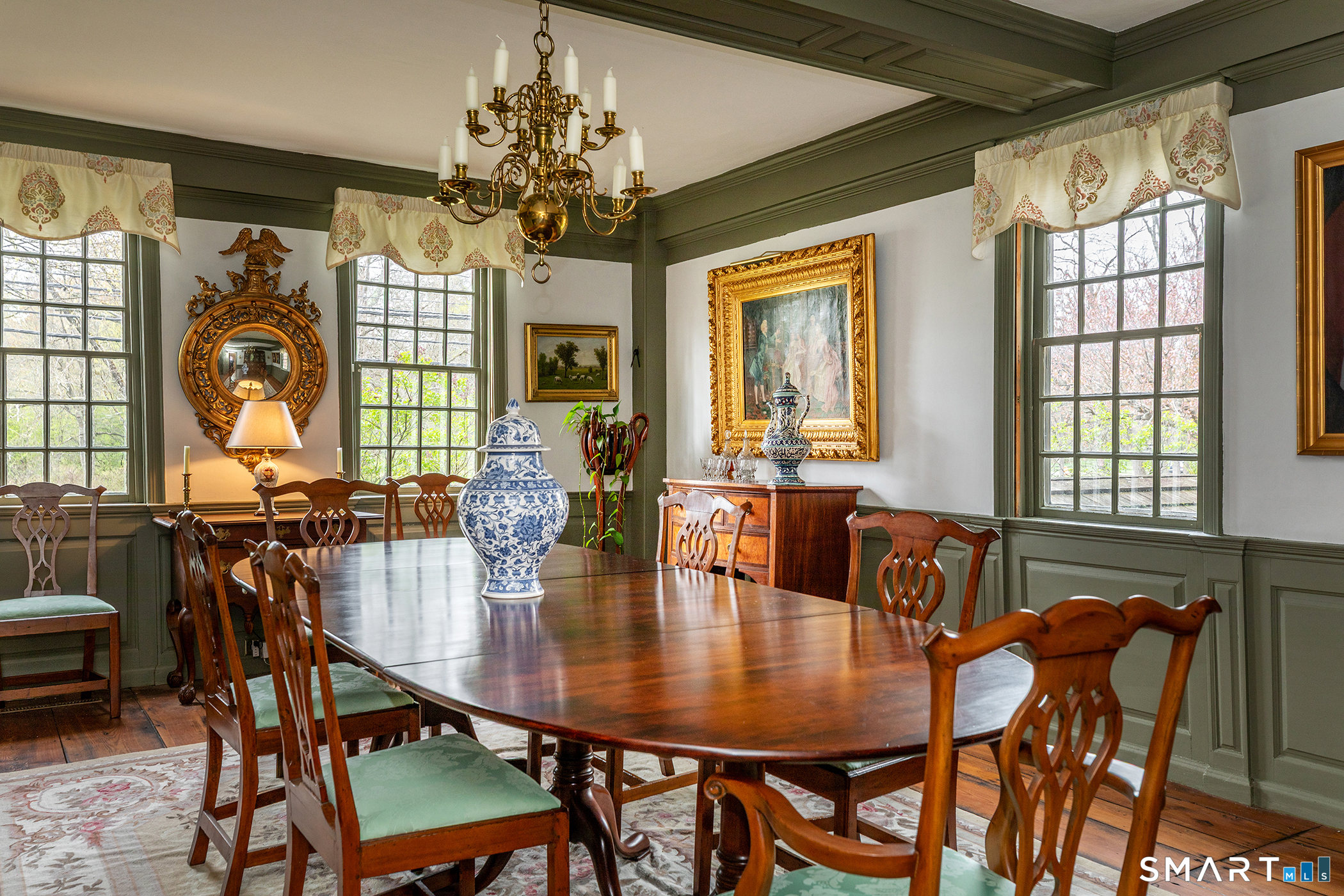 30 Hollow Road Woodbury, CT 06798 - Photo 4 of 40 a view of a dining room with furniture and window