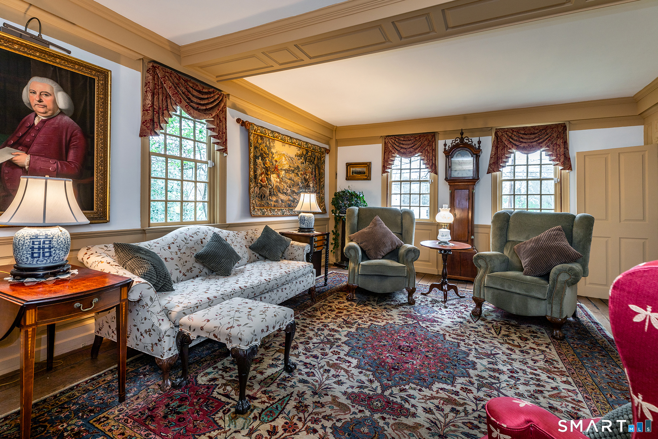 30 Hollow Road Woodbury, CT 06798 - Photo 5 of 40 a living room with furniture fireplace and window