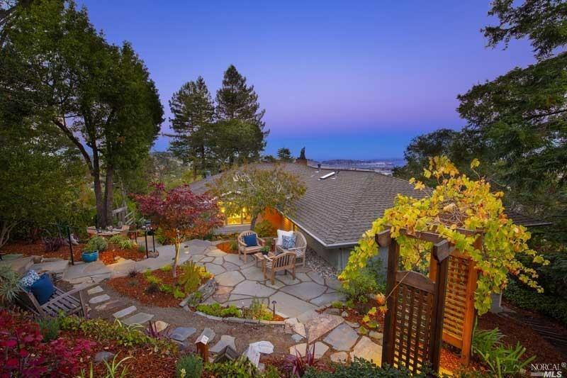 141 Hill Path Corte Madera, CA 94925 - Photo 1 of 1 a view of a houses with a yard