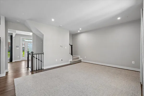 a view of an empty room