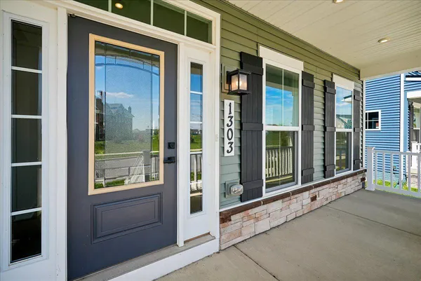 a view of a entrance door of the house