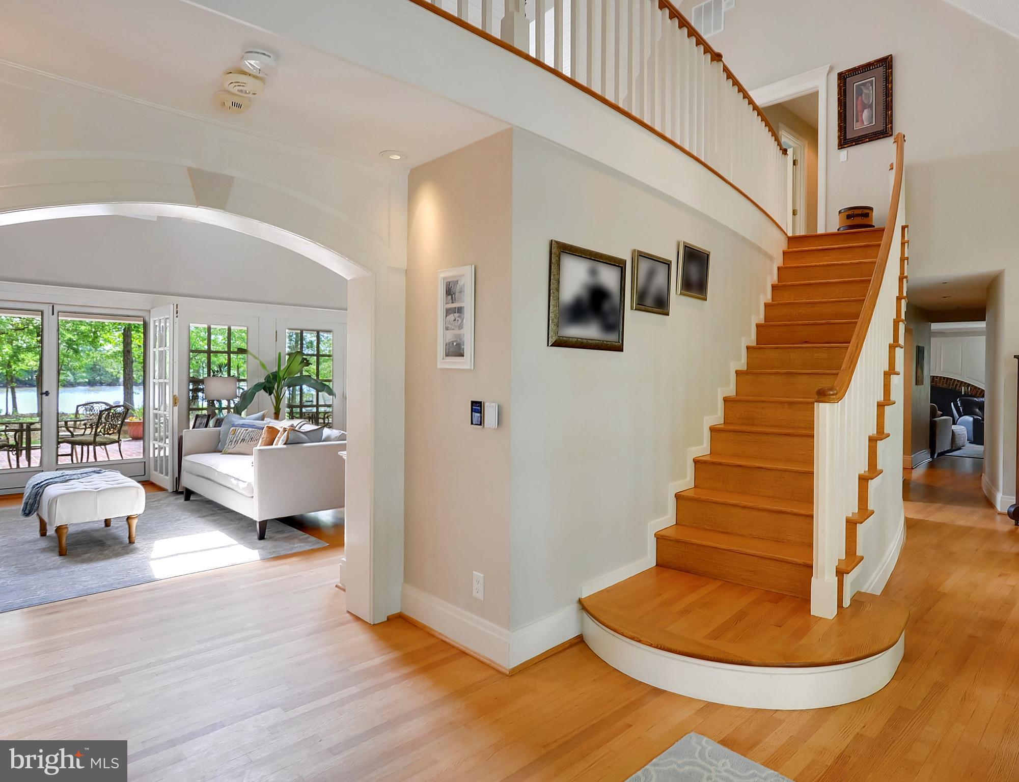 700 Seagull Beach Road Prince Frederick, MD 20678 - Photo 6 of 30 a view of entryway and hall with wooden floor