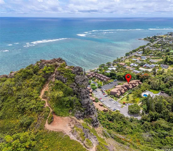 a view of beach and ocean