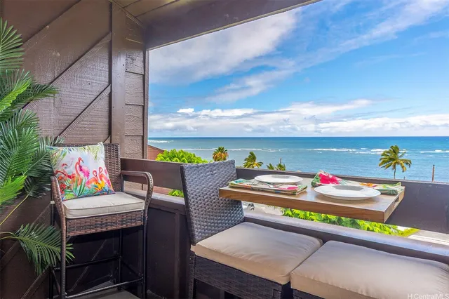 a outdoor space with furniture