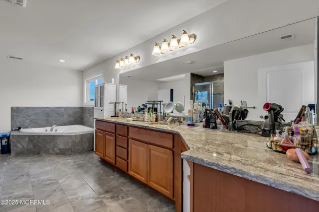 a view of field with mountain in the background