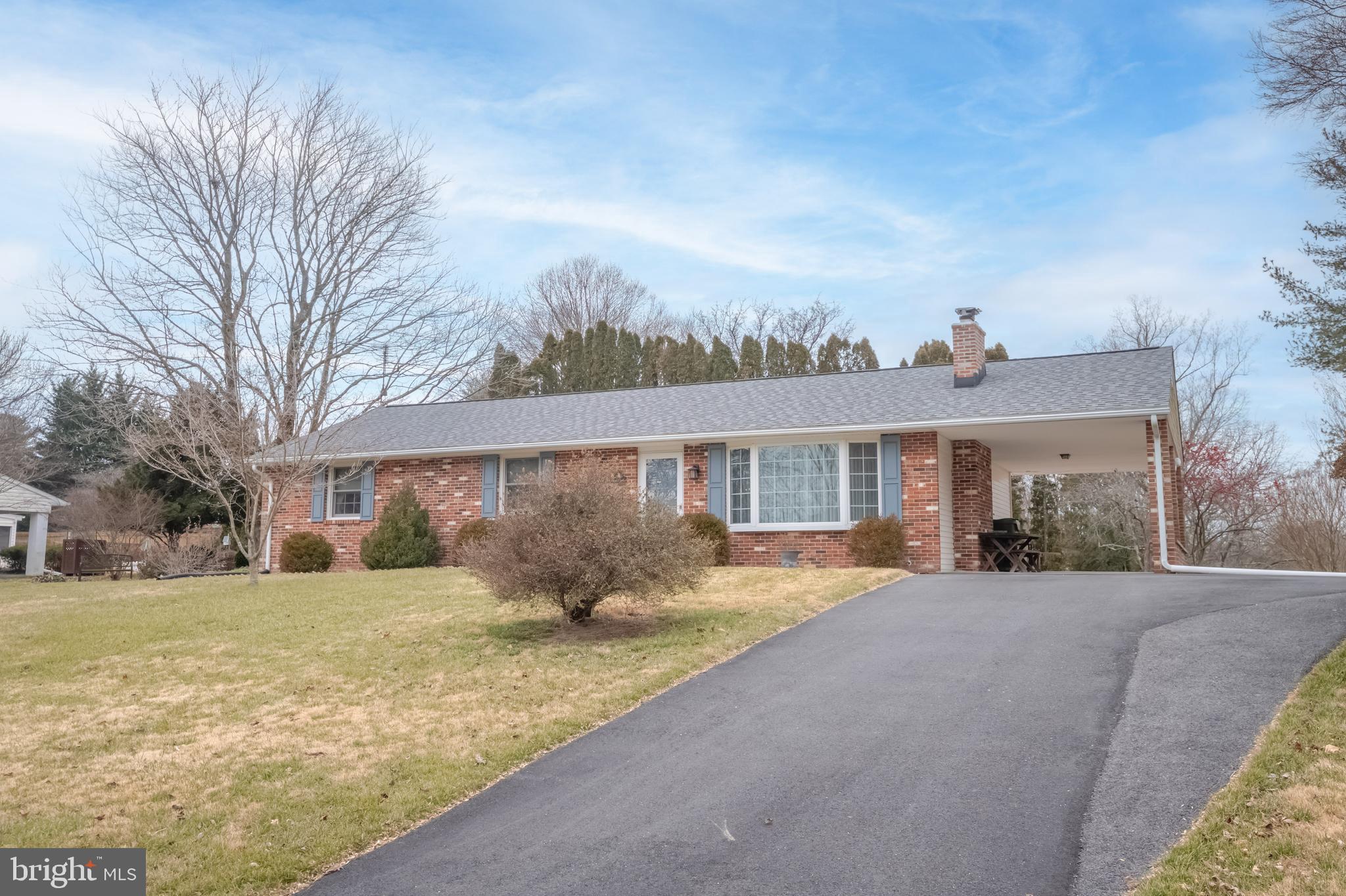 1816 Abelia Road Fallston, MD 21047 - Photo 2 of 48 Long Driveway with Carport