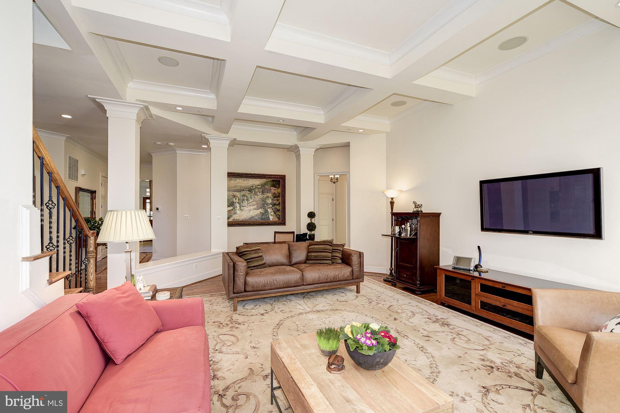 8586 Brickyard Road Potomac, MD 20854 - Photo 15 of 49 FAMILY ROOM COFFERED CEILING