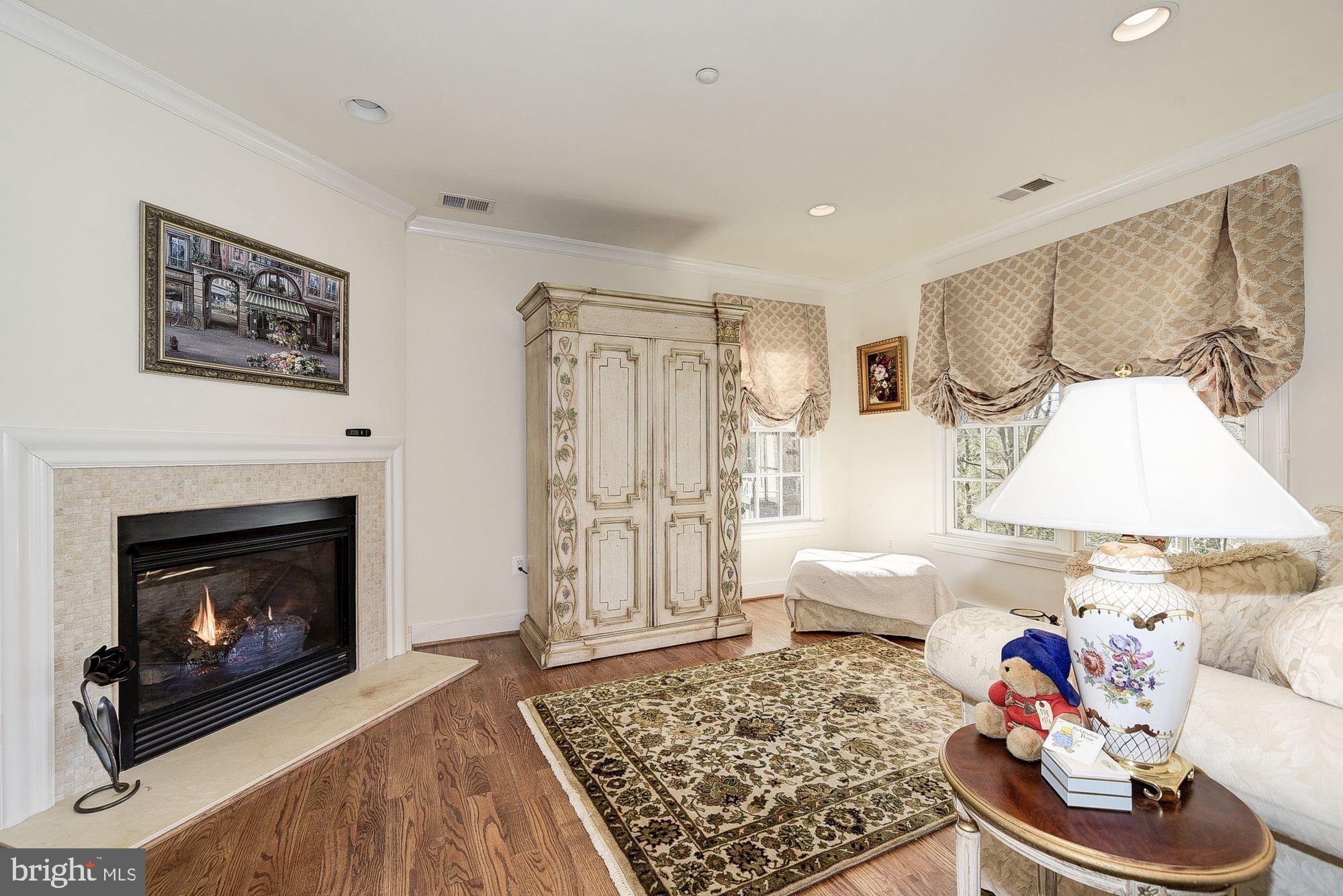 8586 Brickyard Road Potomac, MD 20854 - Photo 25 of 49 MASTER BEDROOM SITTING ROOM-GAS FP
