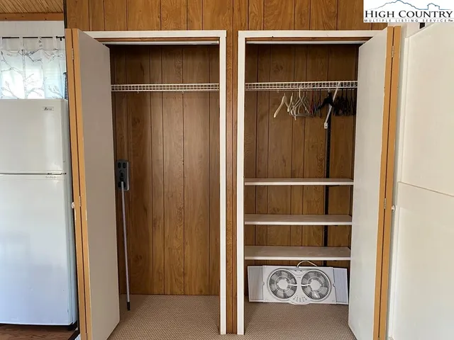 a view of a walk in closet