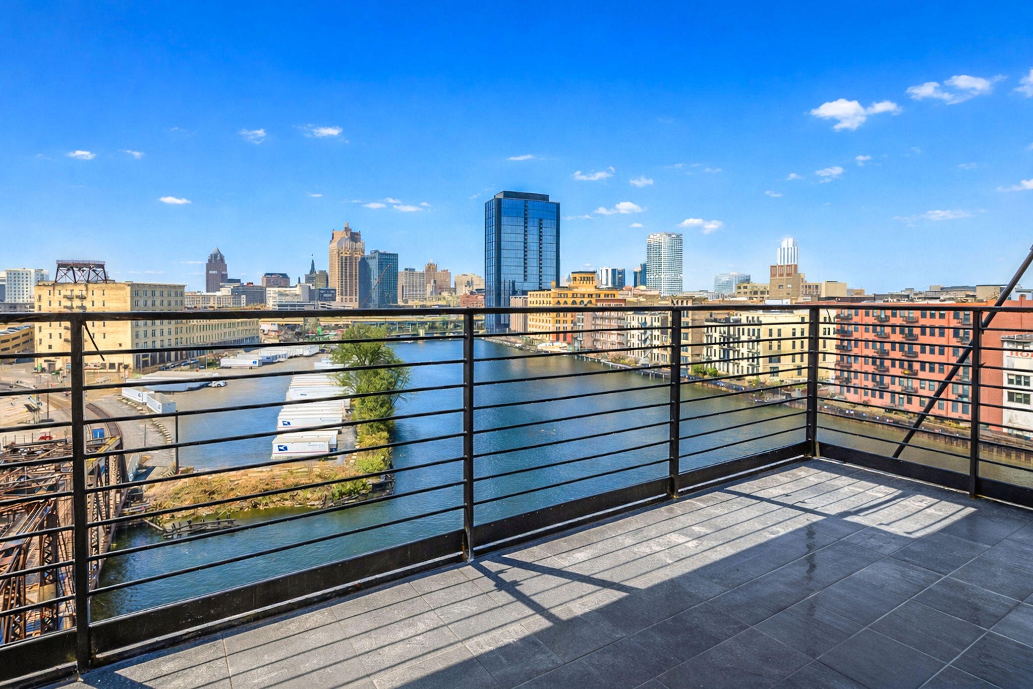 106 West Seeboth Street, Unit 820 Milwaukee, WI 53204 - Photo 10 of 16 Beautiful River & Downtown views!