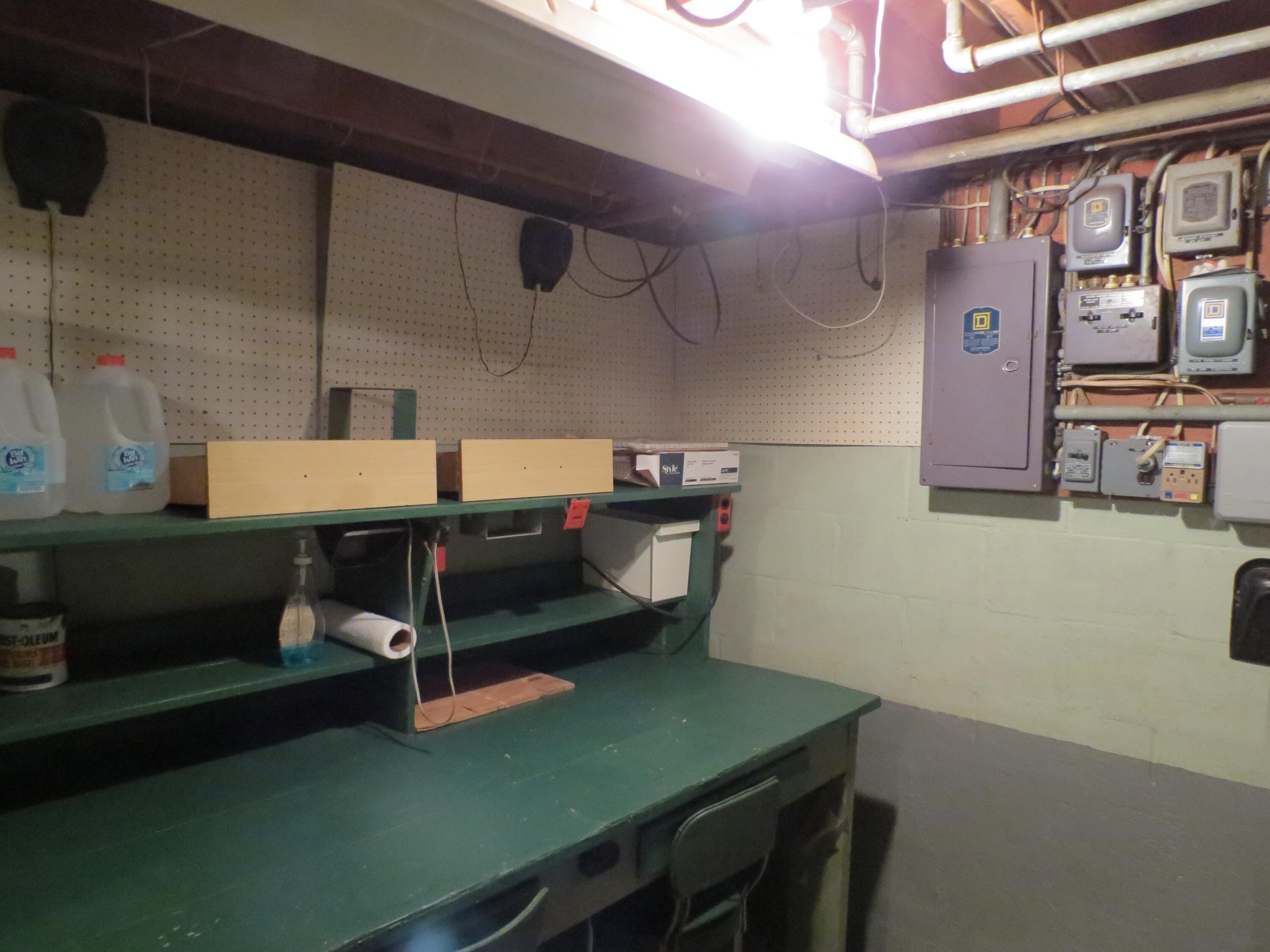 890 White Lake Road Pleasant Lake, MI 49272 - Photo 40 of 74 Basement work bench