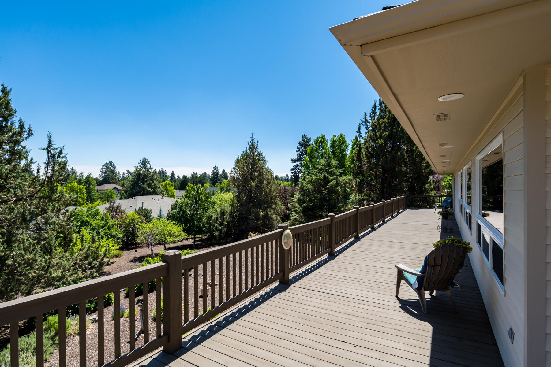 61524 Southeast Hill Ridge Road Bend, OR 97702 - Photo 29 of 49 Deck facing the Eastern Sun in the morning