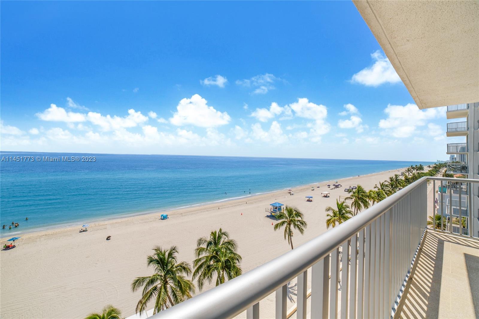 400 North Surf Road, Unit 801 Hollywood, FL 33019 - Photo 7 of 17 a view of a balcony with an ocean view