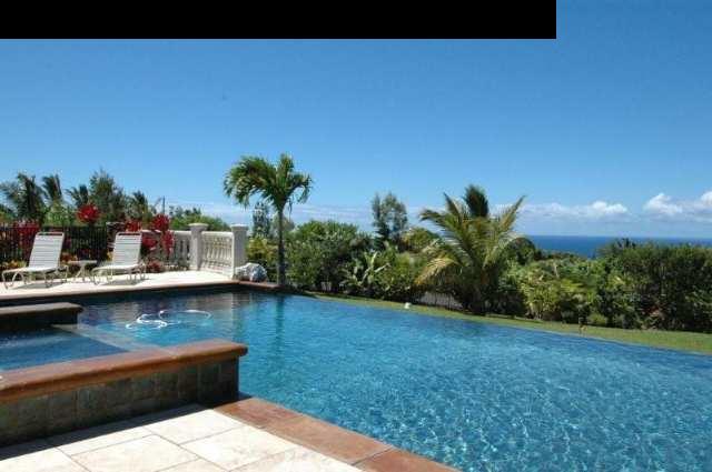 220 North Holokai Road Haiku, HI 96708 - Photo 23 of 29 a view of a backyard with plants and swimming pool