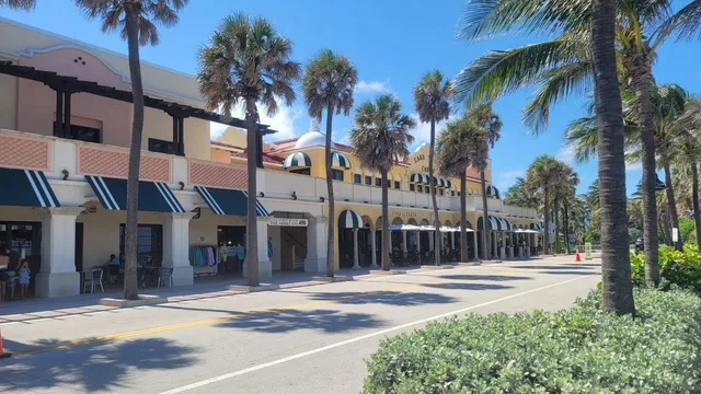 a view of a terrace with furniture
