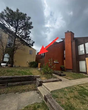a backyard of a house