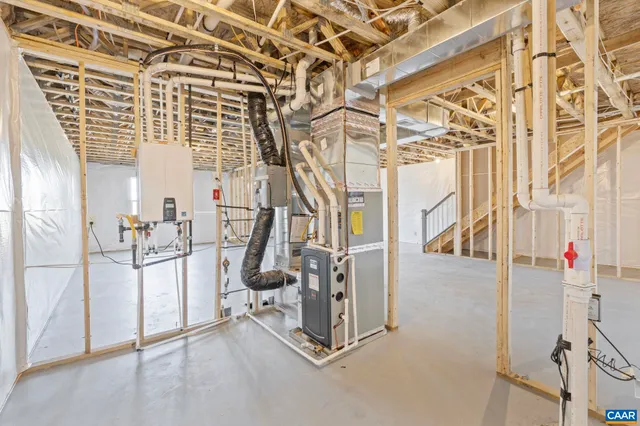 a view of a porch with a backyard