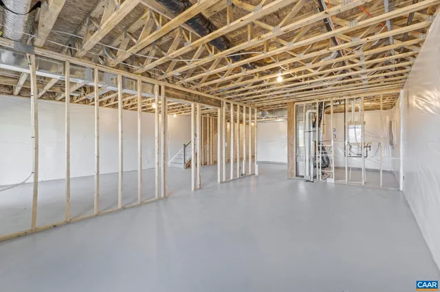 a view of a porch with a backyard