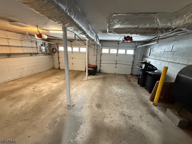 a view of a garage room
