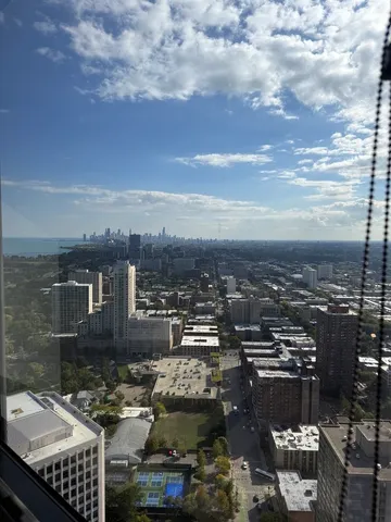 an aerial view of a city