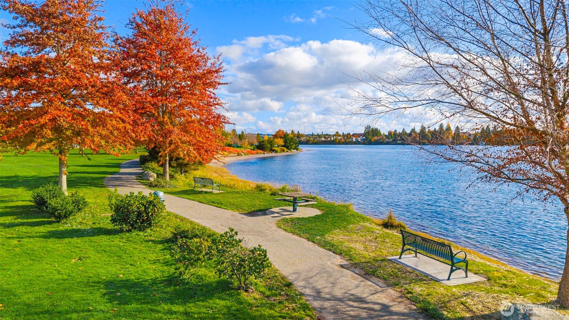 219 Apple Street Bremerton, WA 98310 - Photo 30 of 39 a view of lake with houses