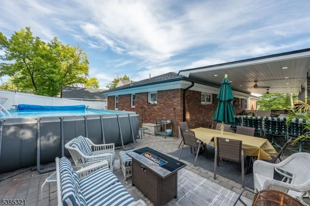 a view of an outdoor space with furniture