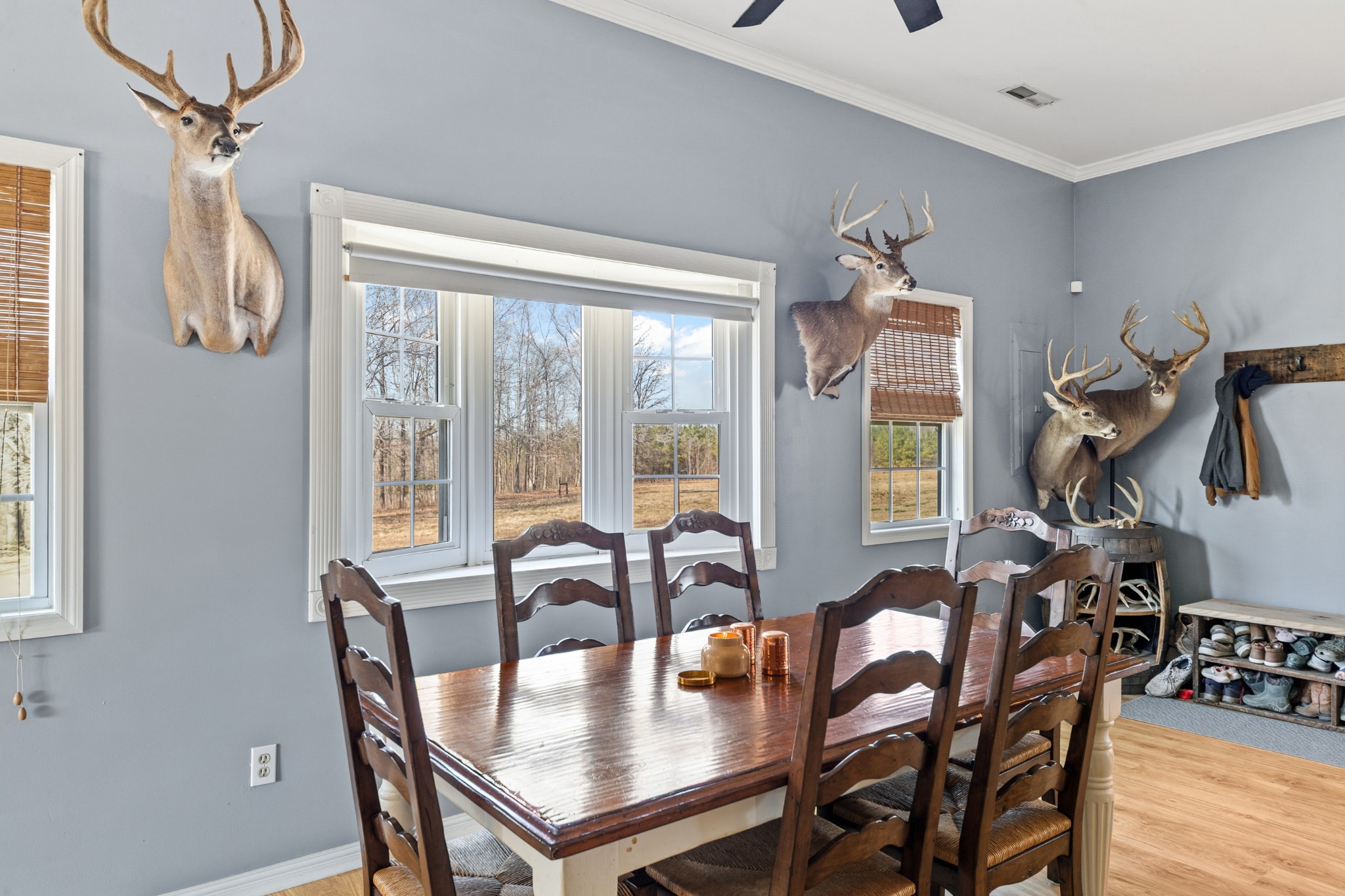 1825 Powell School Road Goodspring, TN 38460 - Photo 17 of 100 a view of a dining room with furniture window and outside view