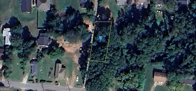 a view of a park with of trees