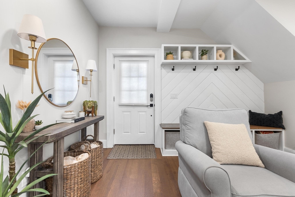 43 Alfred Street, Unit A Everett, MA 02149 - Photo 5 of 29 a living room with furniture and a mirror