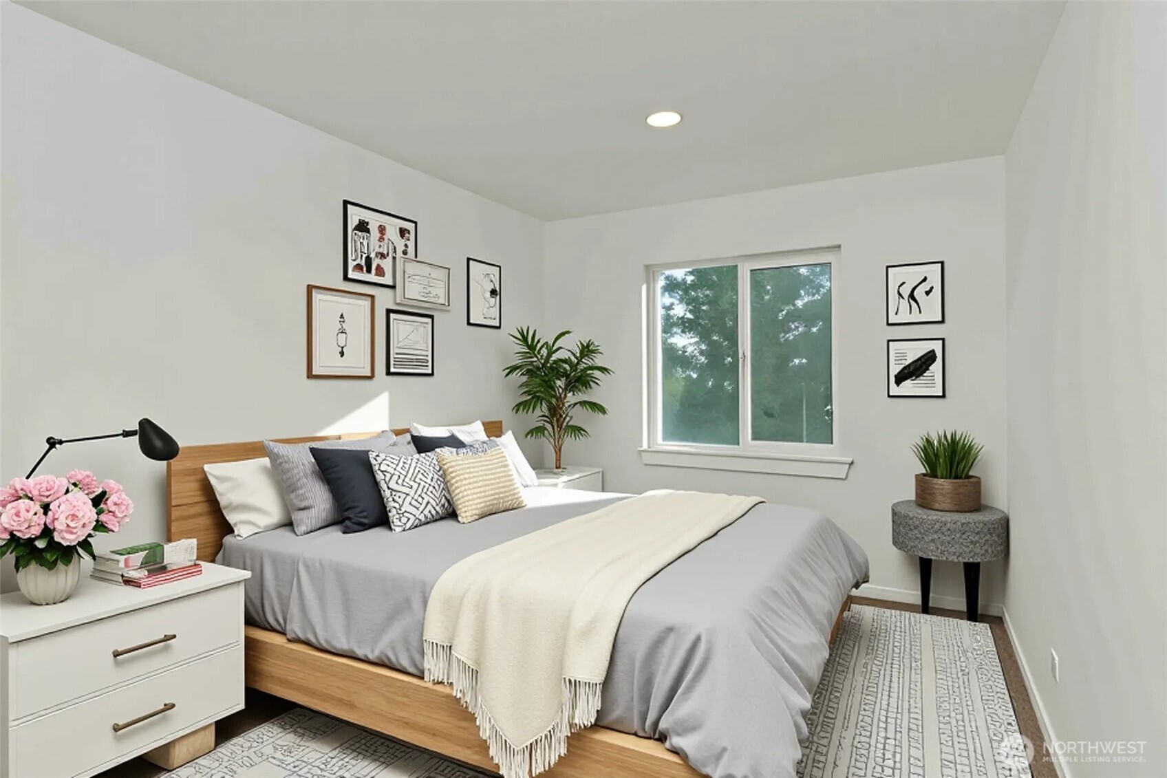 371 East Sullivan Street Allyn, WA 98524 - Photo 12 of 21 a bedroom with a bed and a window