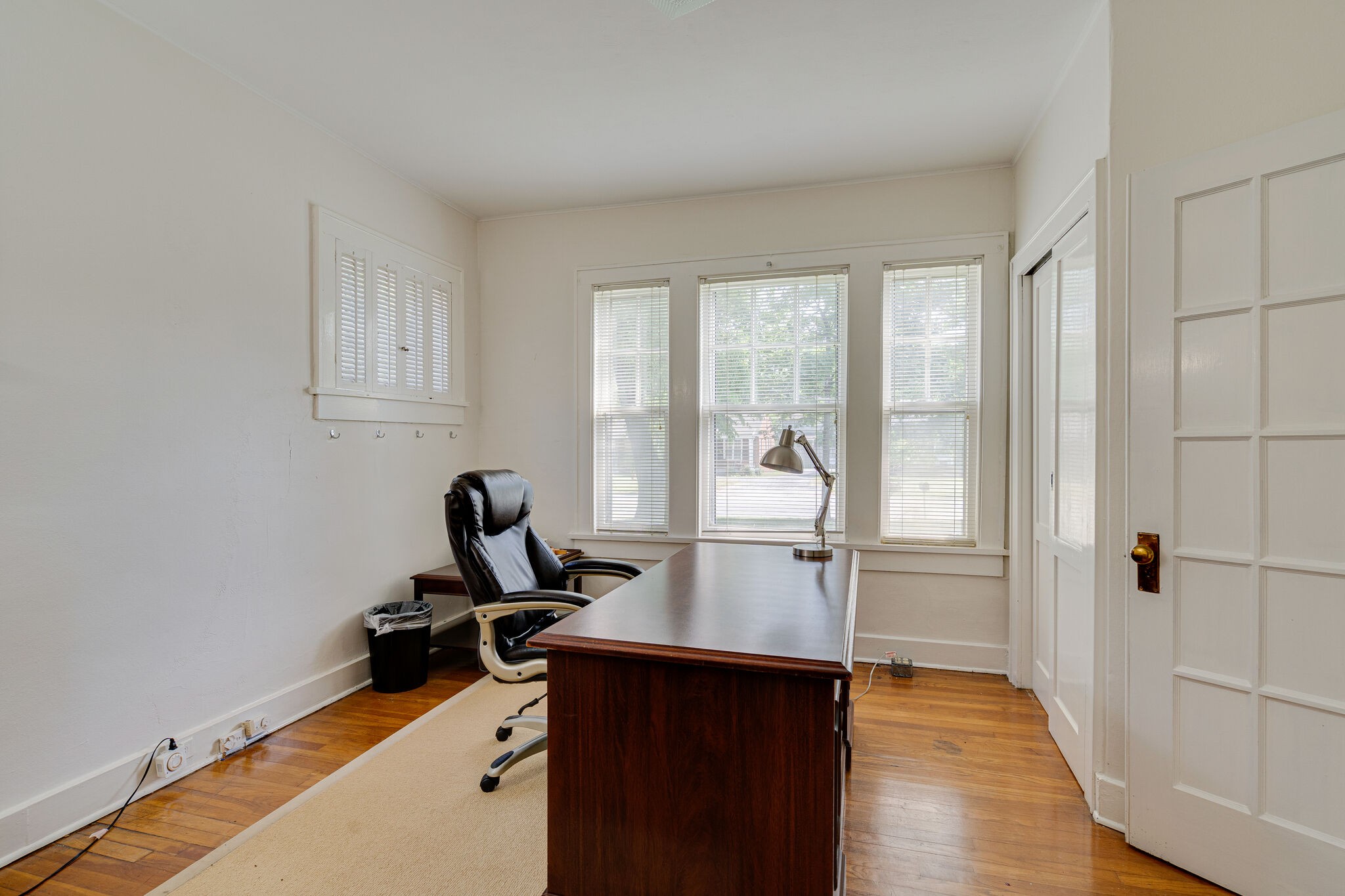 233 Cherokee Road Nashville, TN 37205 - Photo 10 of 29 a view of workspace with wooden floor windows