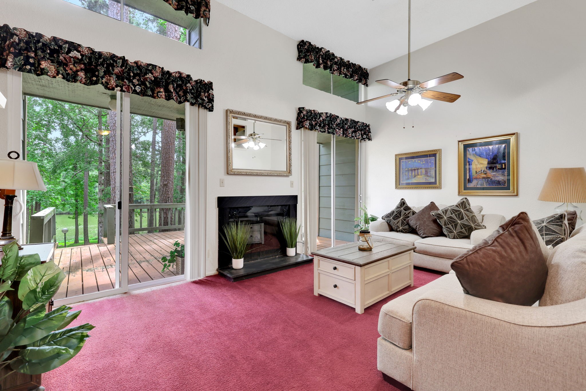 142 Villa Way Coldspring, TX 77331 - Photo 5 of 35 Living room with great views of the outdoors