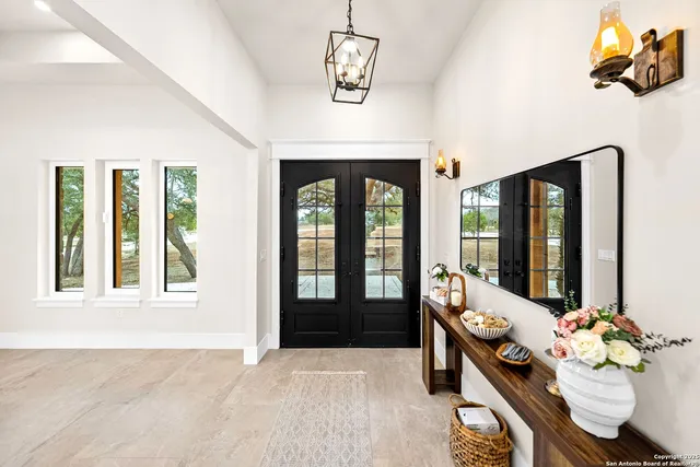 a kitchen with a cabinets and a stove top oven