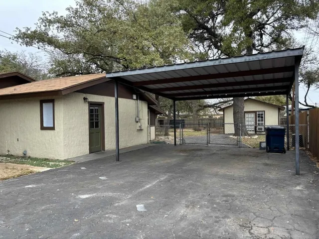 a view of a car garage