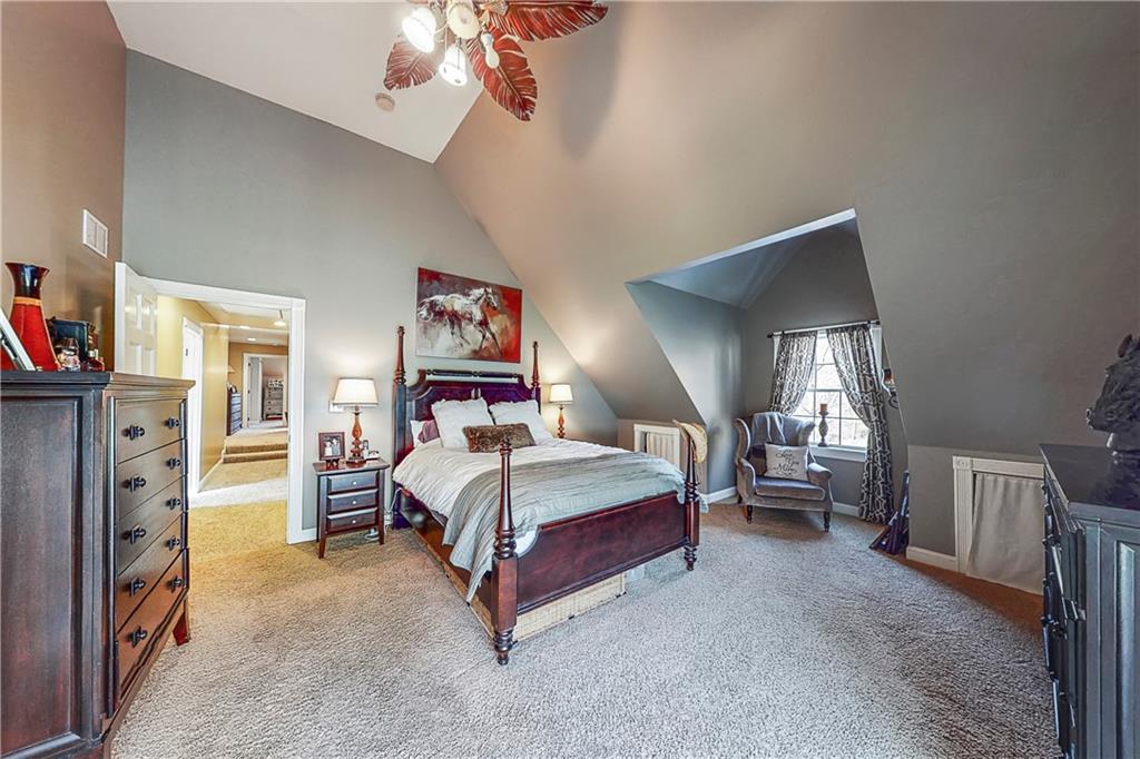127 Miller Lane Road Waynesburg, PA 15370 - Photo 14 of 25 Master bedroom features vaulted ceiling and plenty of room.