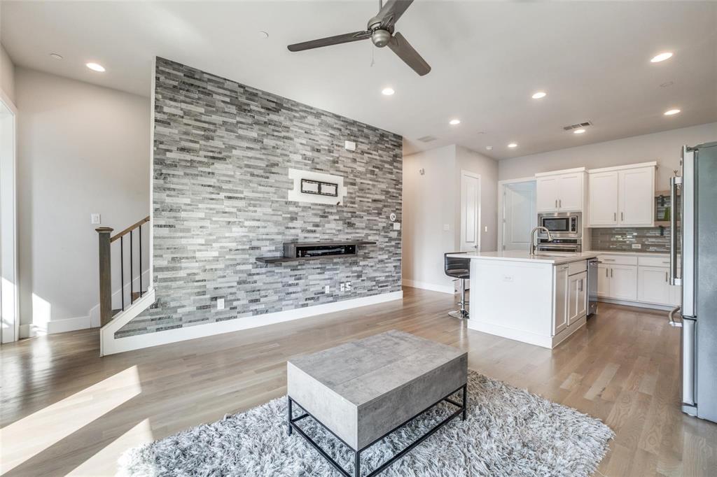 4785 Asher Place Dallas, TX 75204 - Photo 7 of 30 a view of kitchen with cabinets and refrigerator