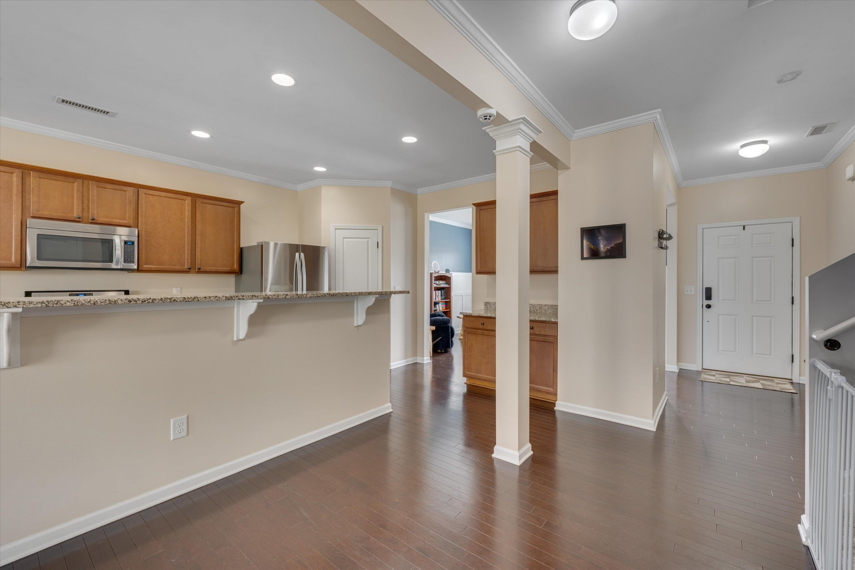 3717 Althorp Drive Raleigh, NC 27616 - Photo 4 of 23 a view of kitchen with stainless steel appliances refrigerator oven and stove