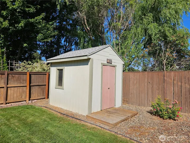 a view of a house with a patio
