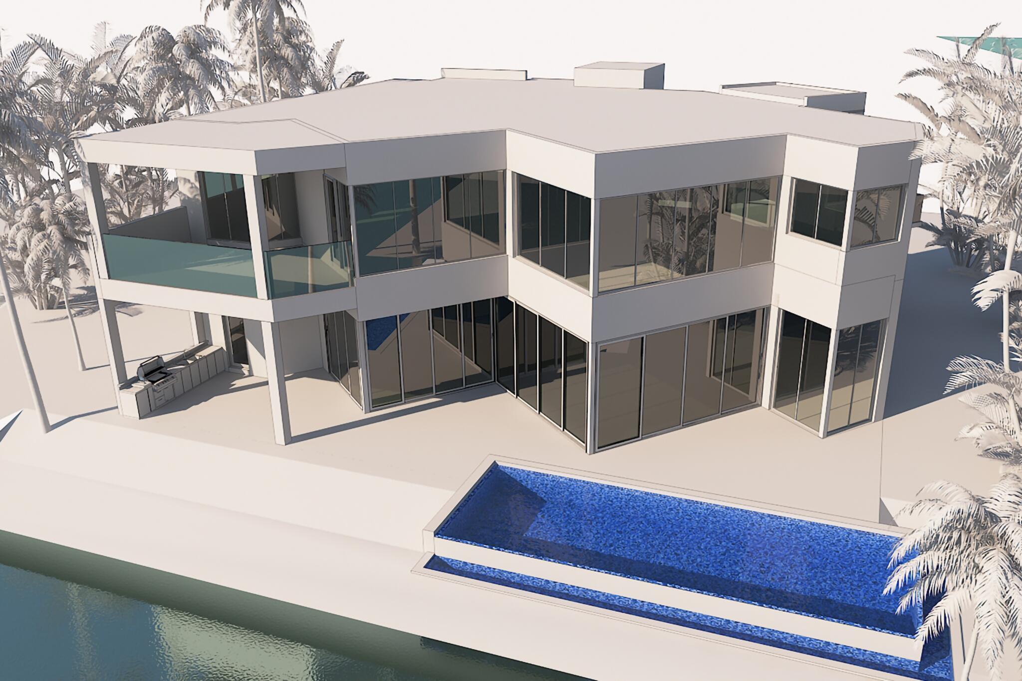 876 Forsyth Street Boca Raton, FL 33487 - Photo 5 of 12 Potential Waterfront Rendering