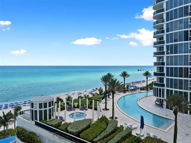 a view of a city with tall buildings