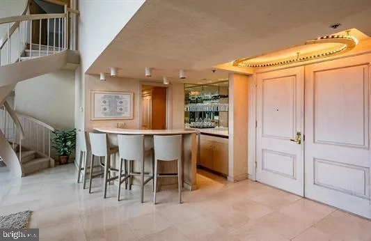 a front view of a building