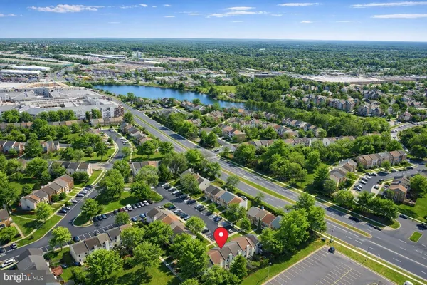 an aerial view of multiple house