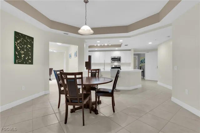 a view of a dining room and livingroom