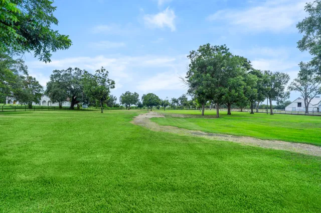 a view of a golf course