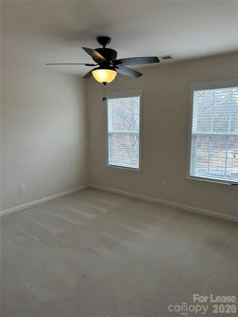 a view of a lake with houses in big room