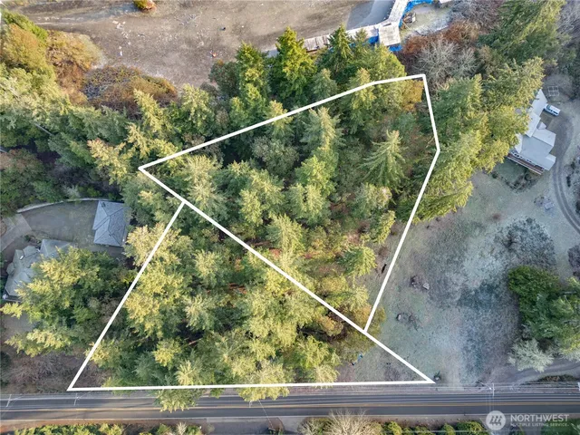 a view of a yard with an outdoor space