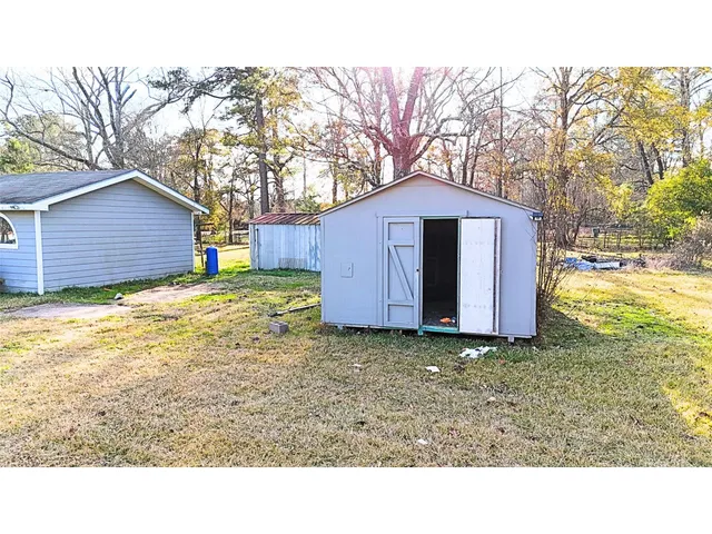 a backyard of a house