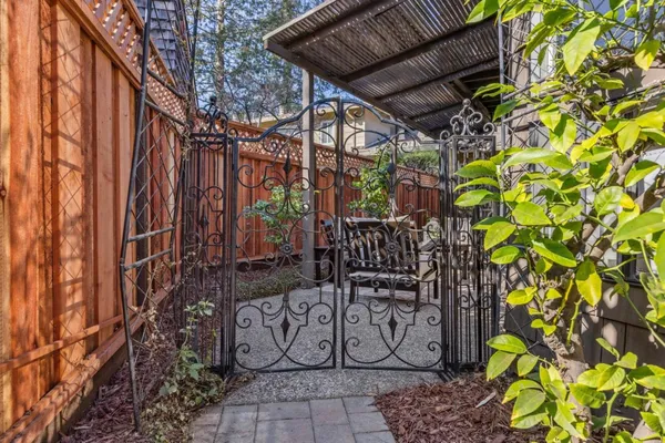 a view of porch with patio