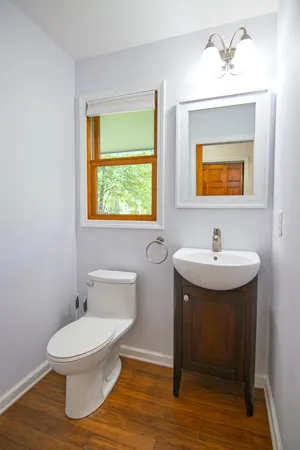 a house view with a garden space