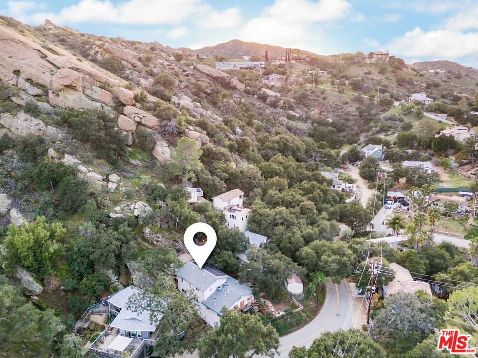 1083 Katherine Road Simi Valley, CA 93063 - Photo 48 of 72 an aerial view of a house with a yard